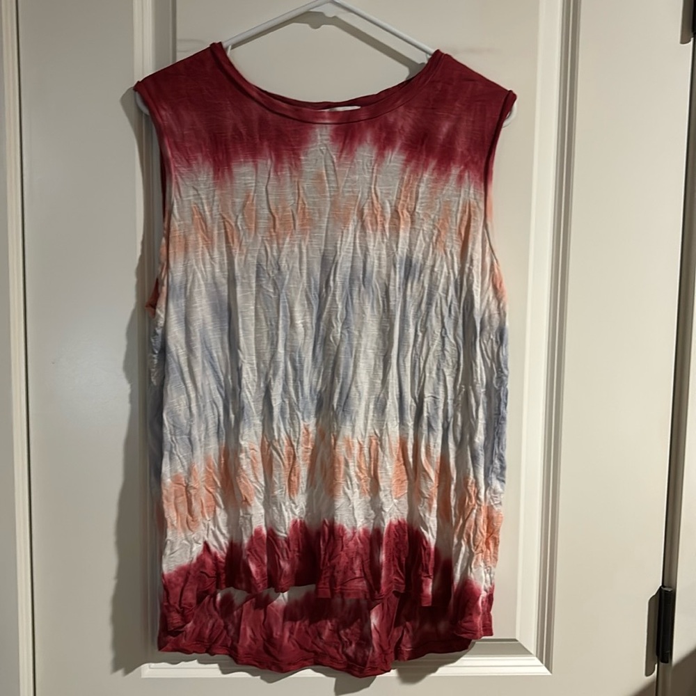 Knox Rose Tie Dye flowy tank top